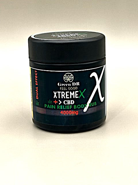 CBD XTREMEX Pain Relief Rub 4000mg - The Original Green DR CBD