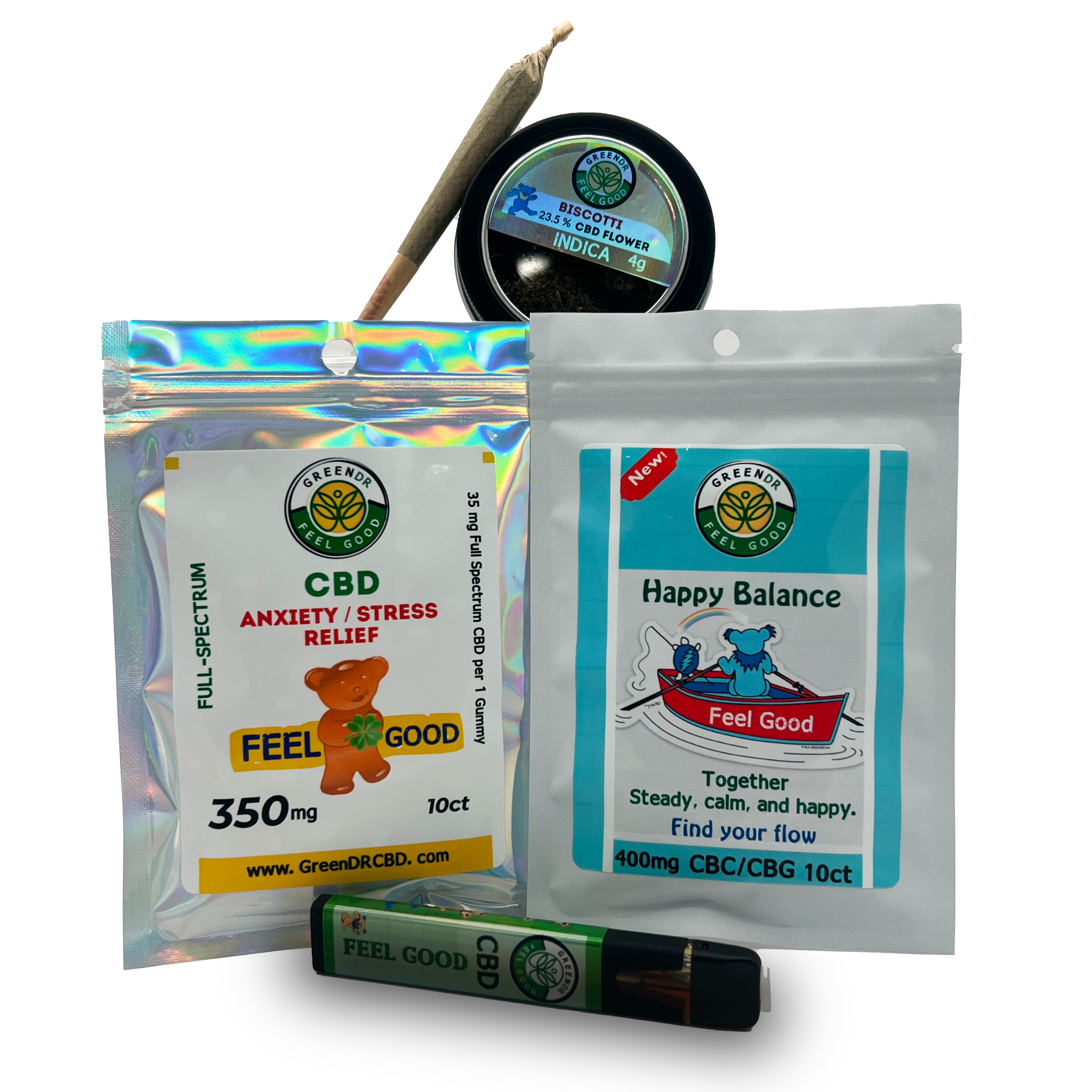 CBG + CBC Happy Balance gummies 400 mg