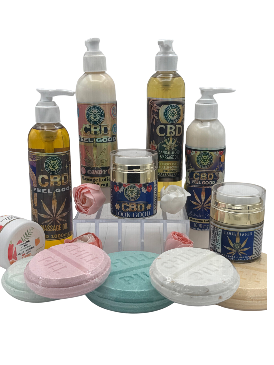 CBD Massage Oil (1000mg) - The Original Green DR CBD