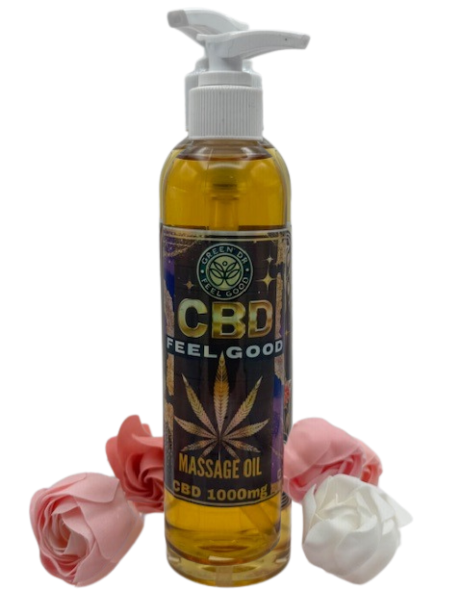 CBD Massage Oil (1000mg) - The Original Green DR CBD