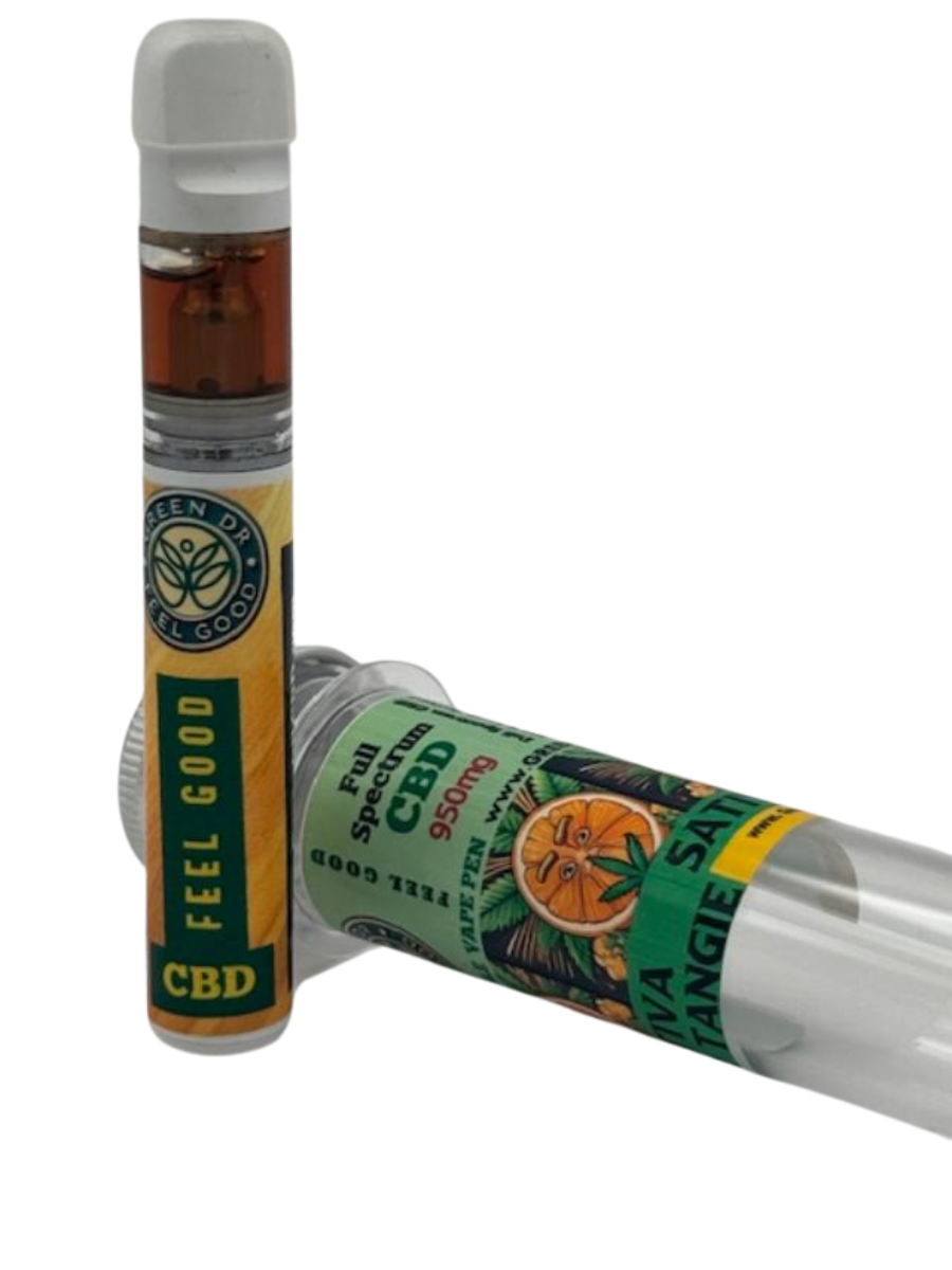 High-Potency CBD Disposable Vape Pen - 950mg| Full Spectrum| Natural Terpenes - The Original Green DR CBD