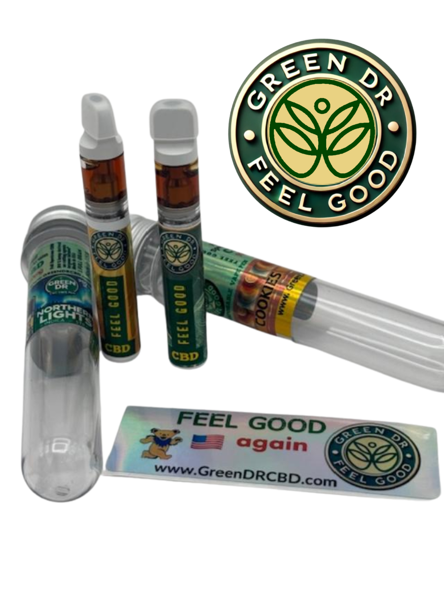 High-Potency CBD Disposable Vape Pen - 950mg| Full Spectrum| Natural Terpenes - The Original Green DR CBD