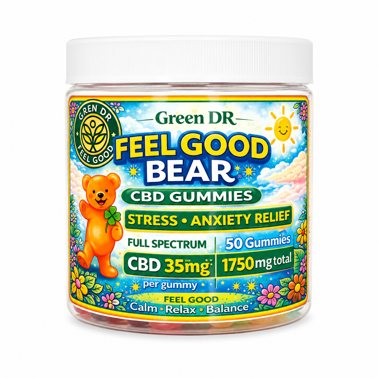 CBD Gummies for Anxiety & Stress Relief | Green DR CBD