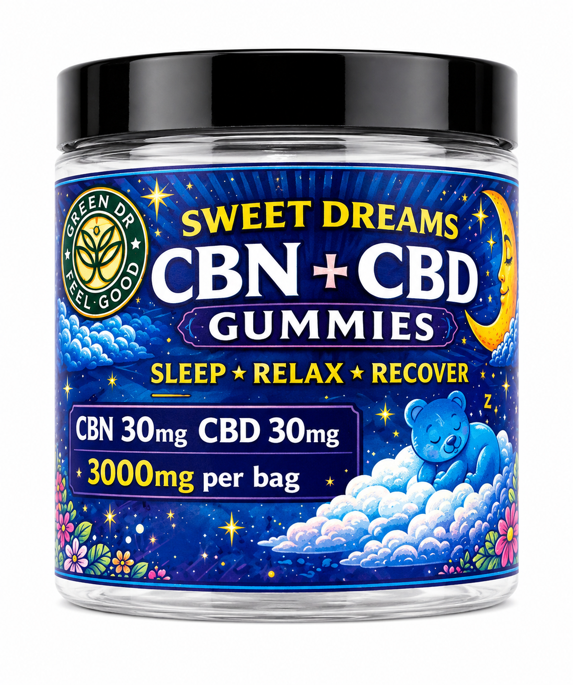 CBN + CBD Sweet Dreams Gummies - Deep, Restorative Sleep Support