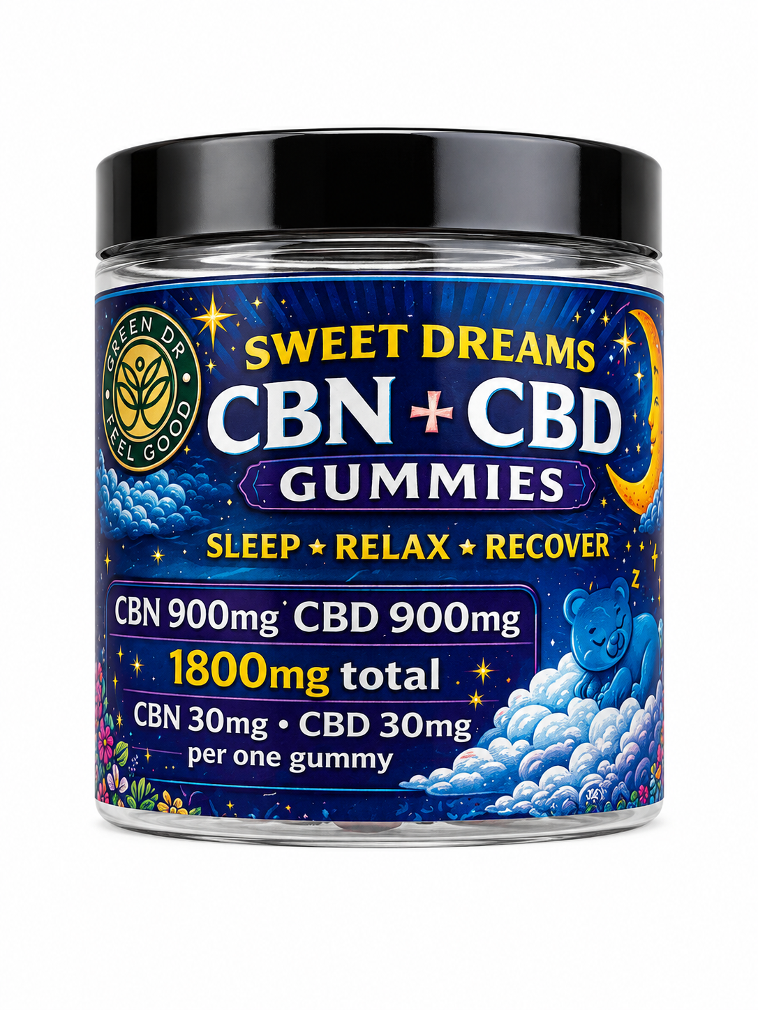 CBN + CBD Sweet Dreams Gummies - Deep, Restorative Sleep Support