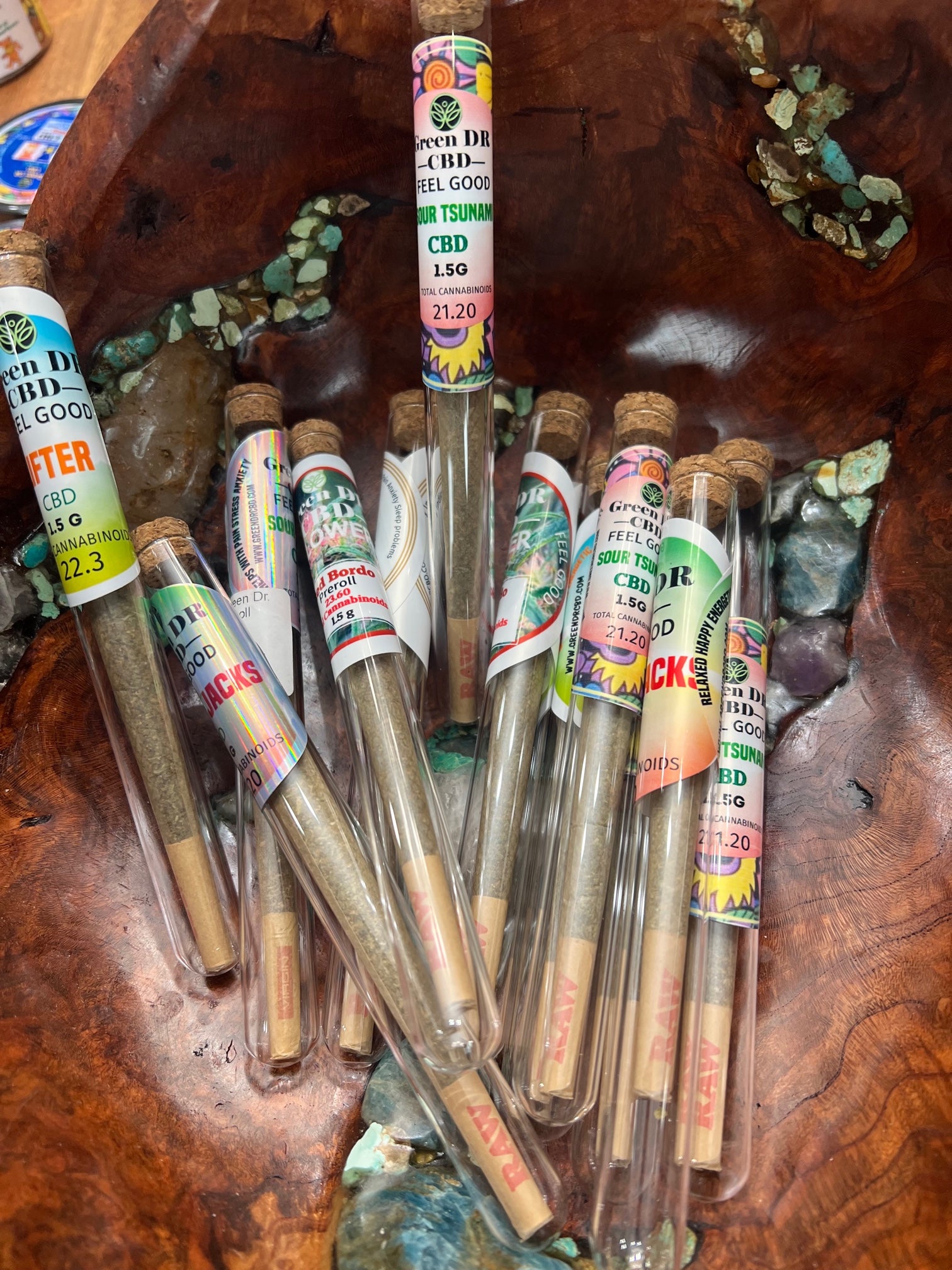 Full Spectrum CBD Pre-Rolls over 20 % of CBD 1.5 grams per pre-roll - The Original Green DR CBD