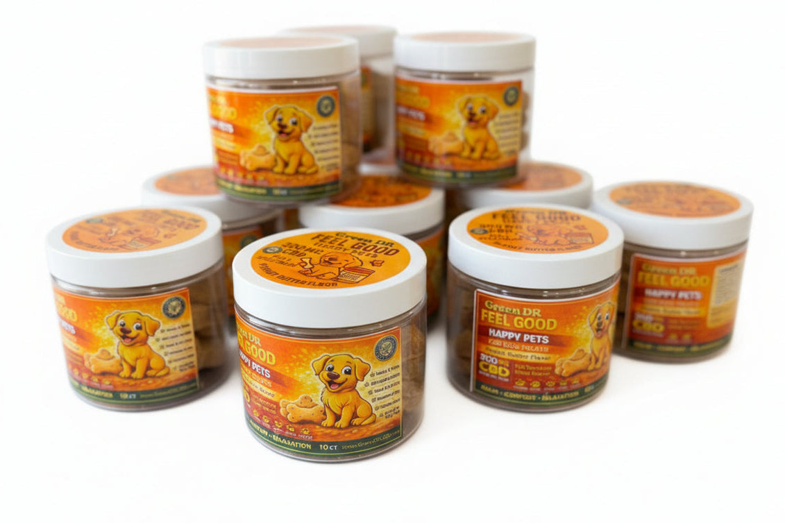 The Best CBD Dog Treats for Anxiety & Joint Relief - Peanut Butter - The Original Green DR CBD
