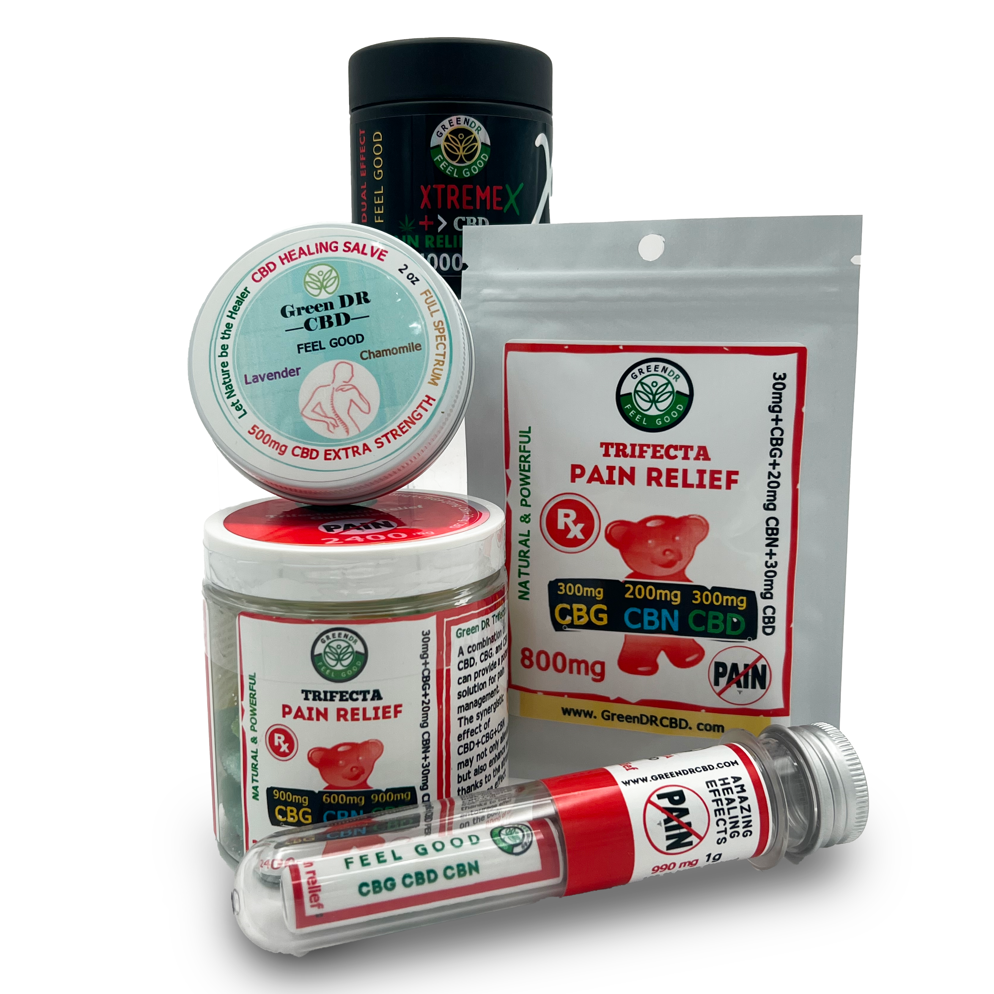 Trifecta AM  Pain Relief Vape Pen – Daytime Support | CBD, CBG, CBN Blend - The Original Green DR CBD