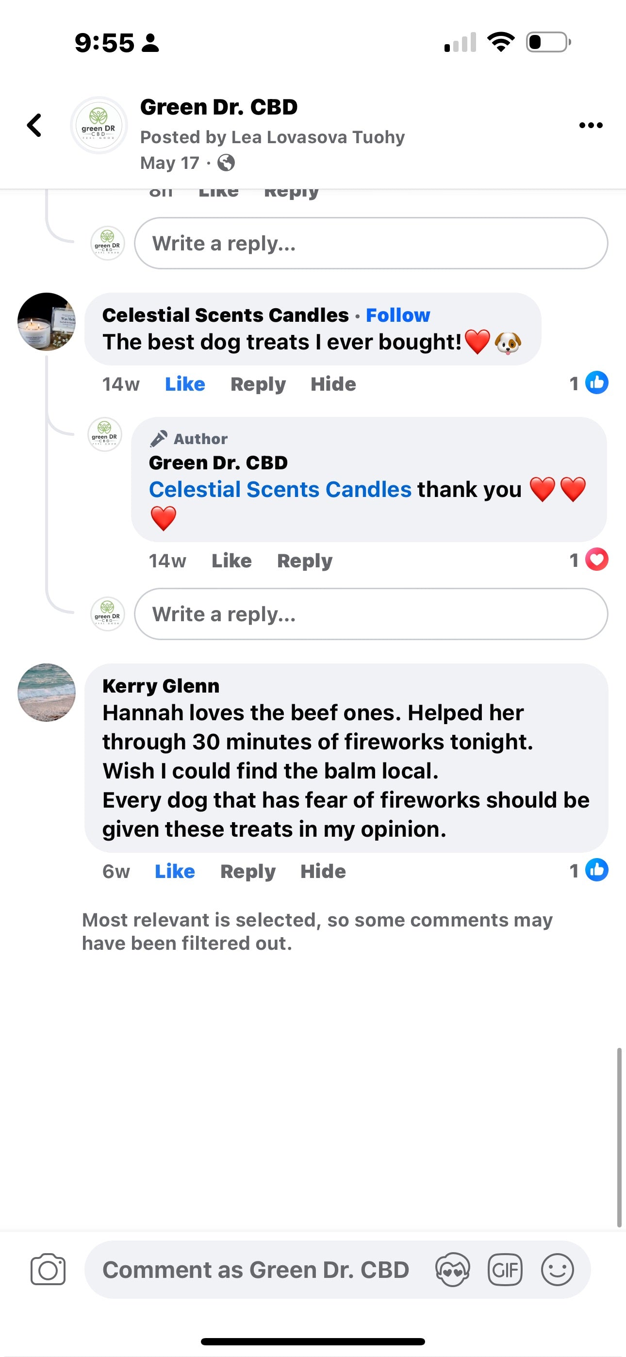 The best CBD Dog Treats 100 mg full spectrum - The Original Green DR CBD