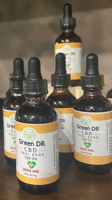 CBD Oil 1000 MG THC-Free Broad Spectrum (2oz) - The Original Green DR CBD