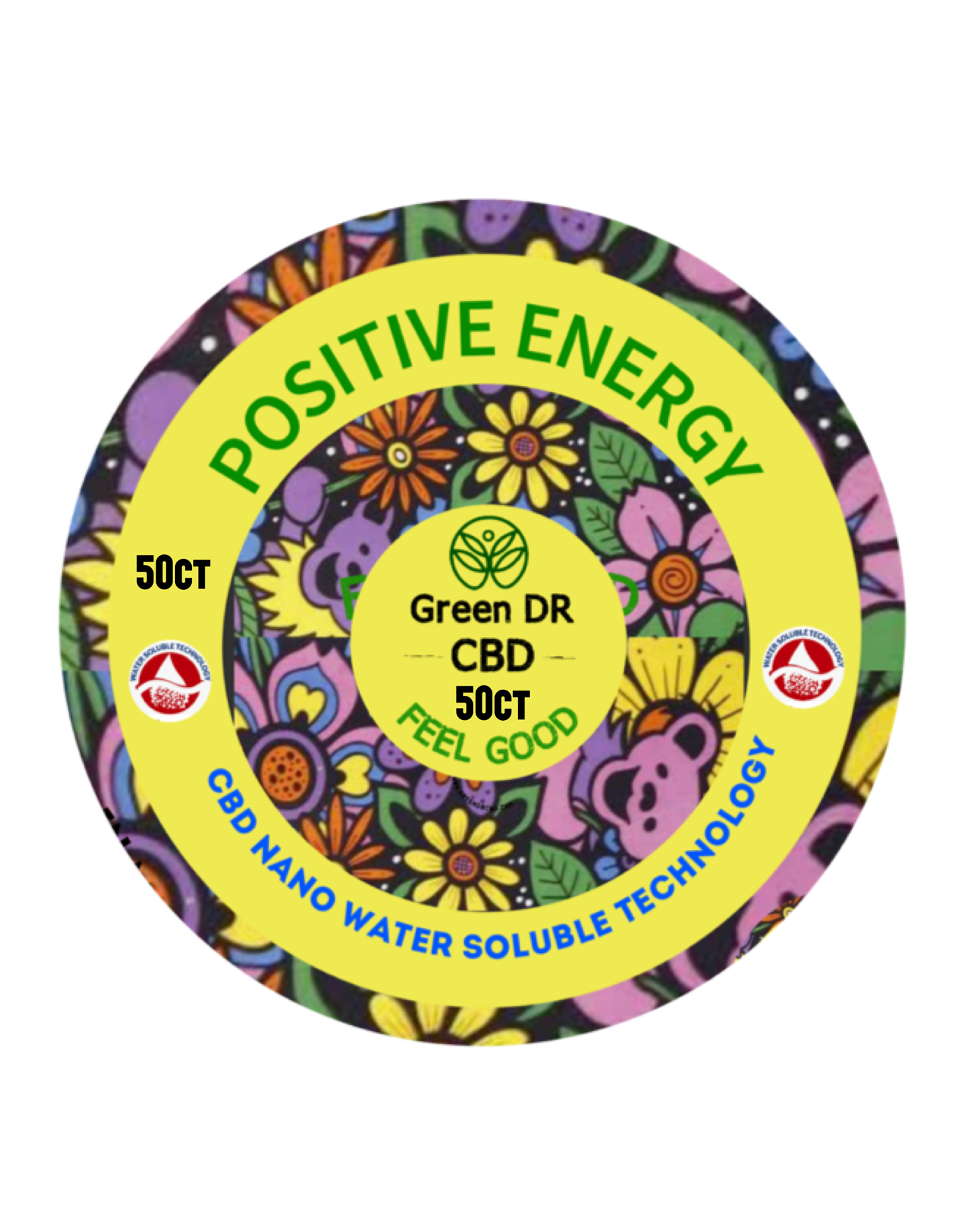 CBD Energy Gummy Bears - The Original Green DR CBD