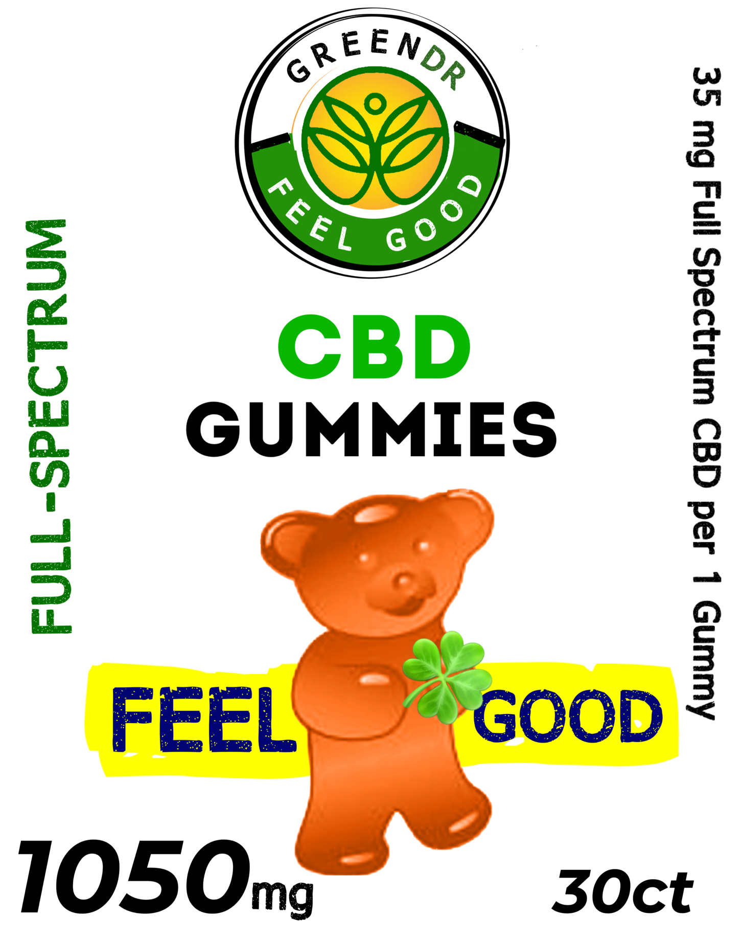 Green DR CBD FEEL GOOD gummies - The Original Green DR CBD