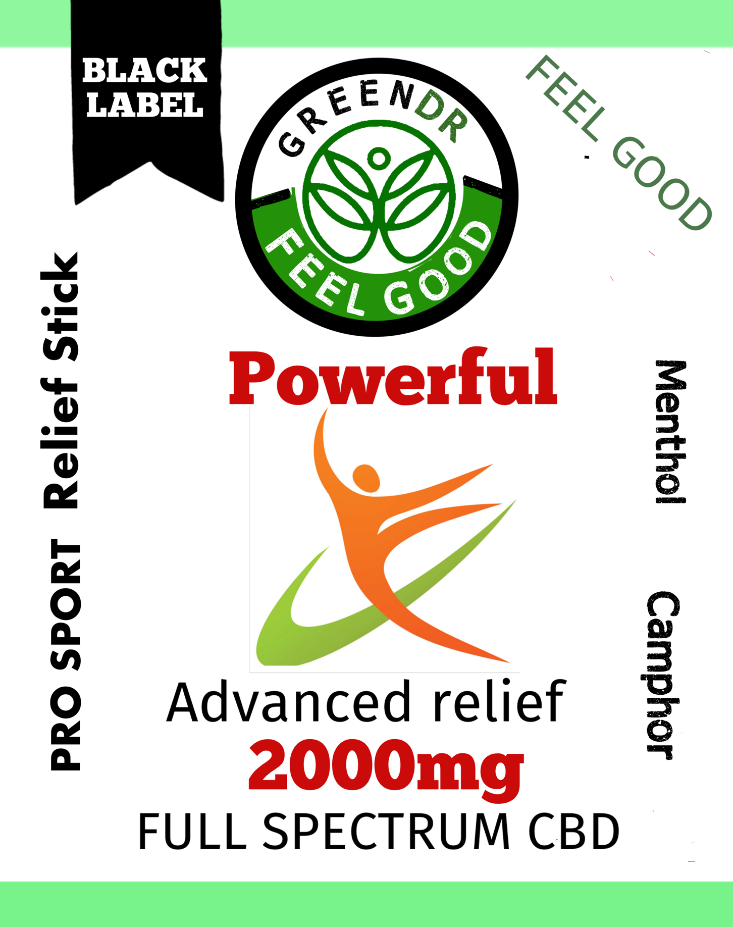 CBD Sports Stick (2000mg) - The Original Green DR CBD