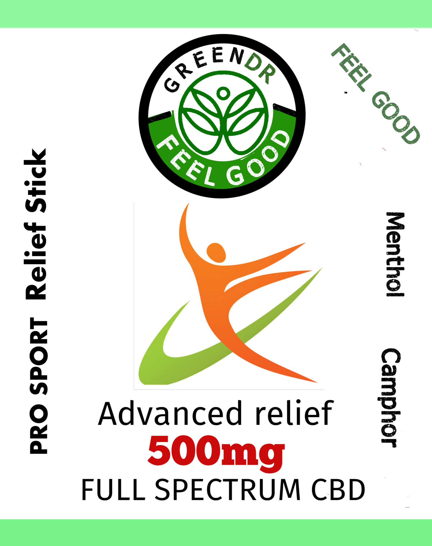 CBD SPORTS STICK 500MG FULL SPECTRUM - The Original Green DR CBD