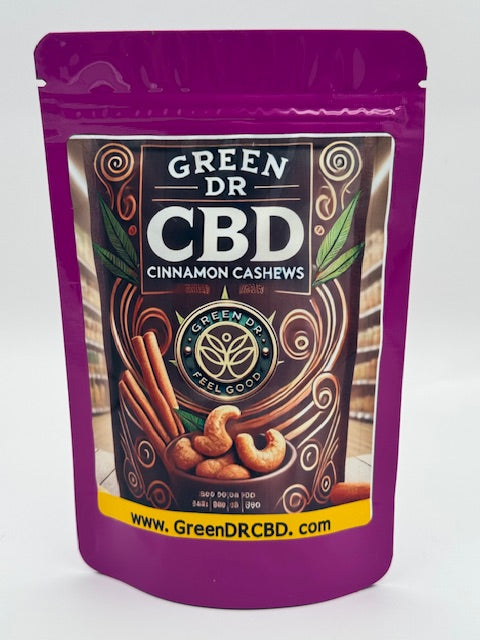 Green DR. CBD Cinnamon Cashews 250mg Full Spectrum Snack