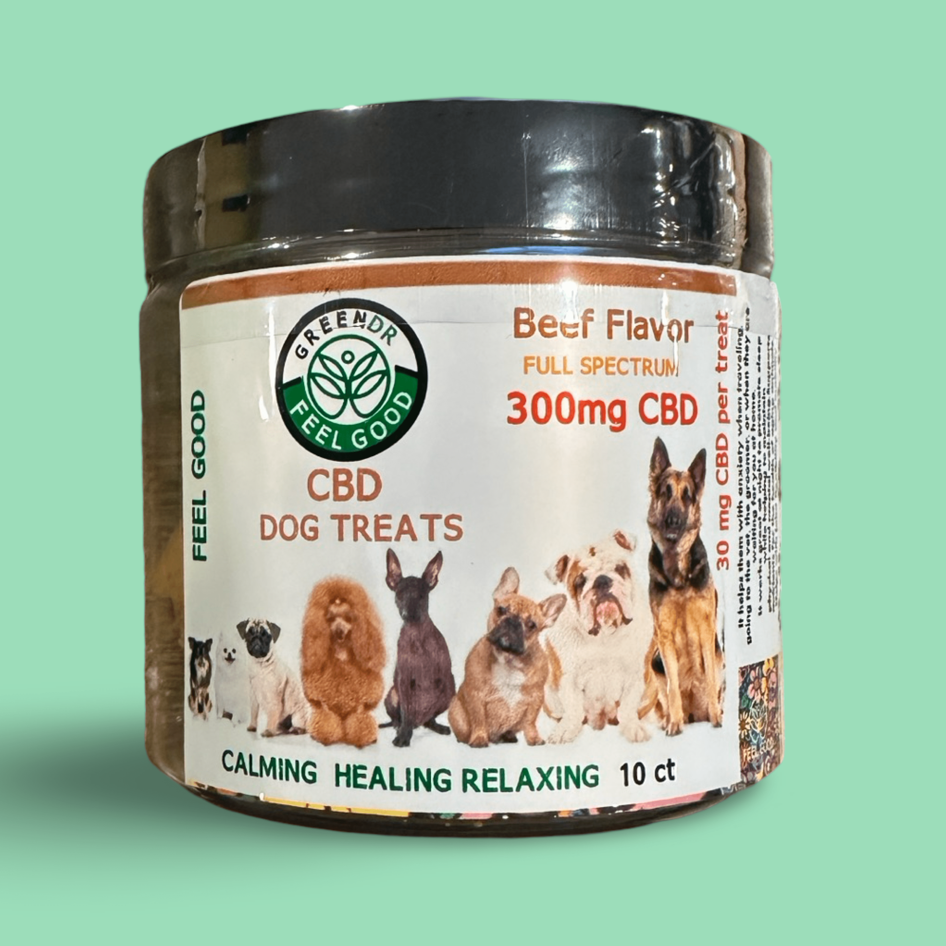 CBD Dog Treats for Anxiety & Joint Relief-300mg | Green DR- The Original Green DR CBD