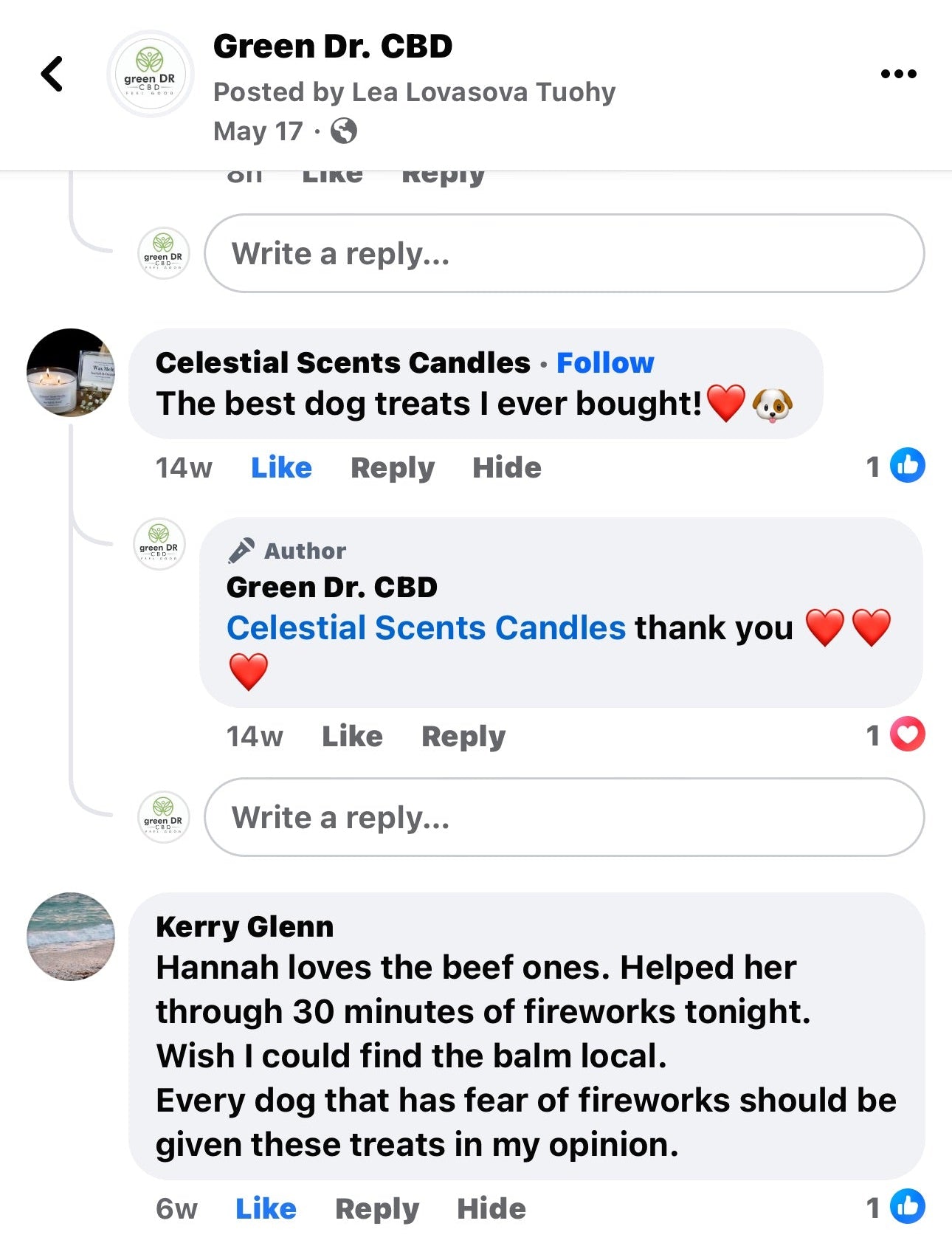 CBD Dog Treats for Anxiety & Joint Relief-300mg | Green DR- The Original Green DR CBD
