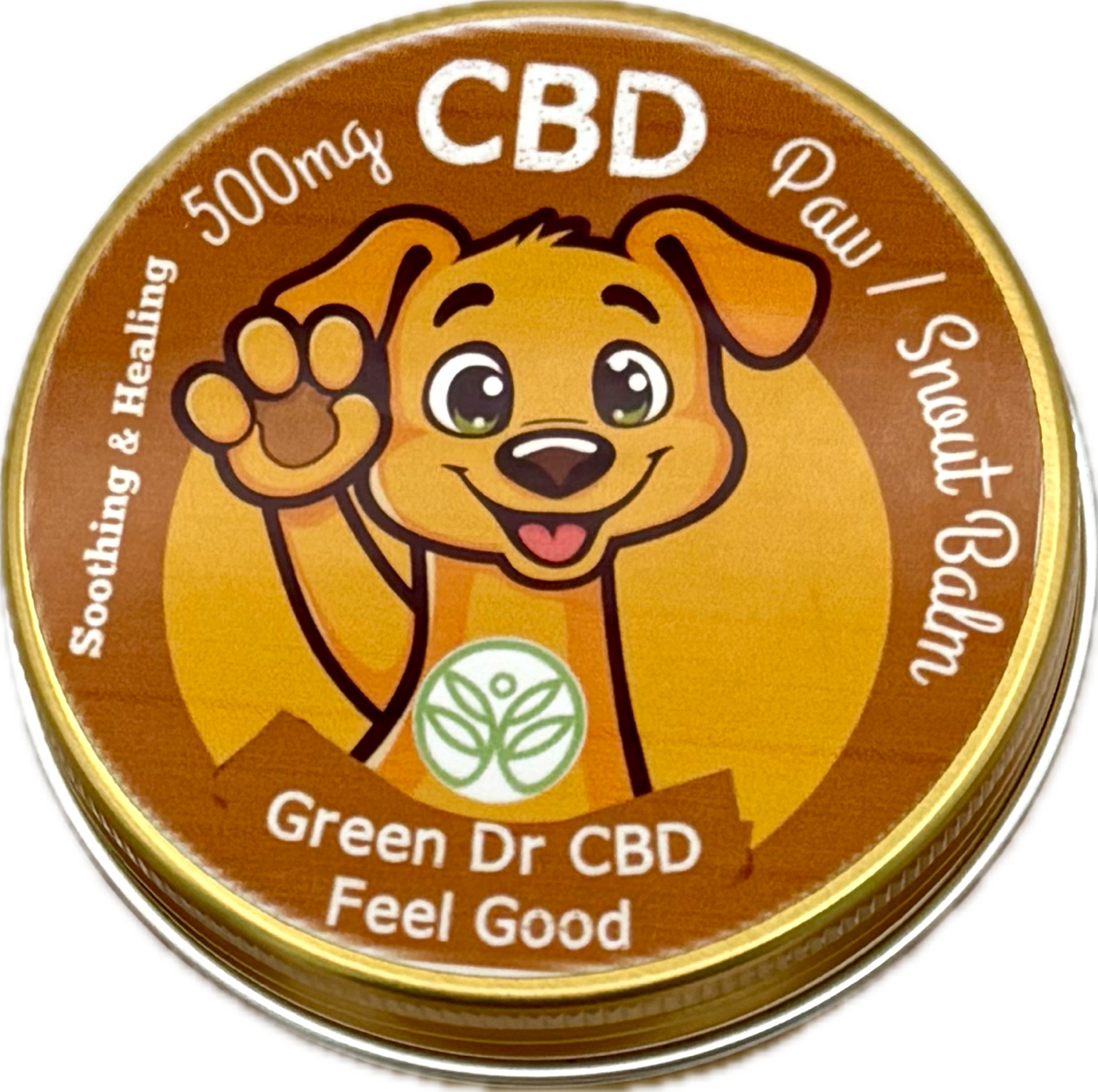 Full Spectrum CBD Paw & Nose Balm - Soothing Relief for Dry, Cracked Skin (500 mg) - The Original Green DR CBD