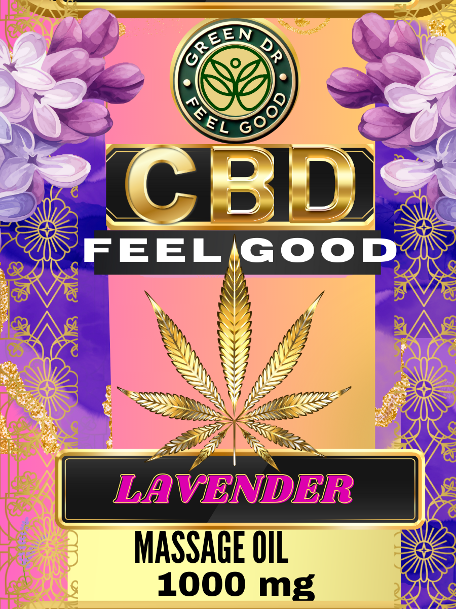 CBD Massage Oil (1000mg) - The Original Green DR CBD