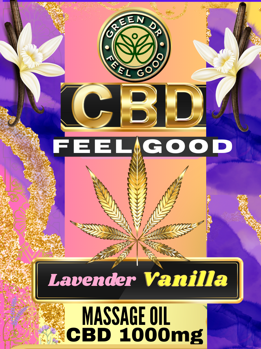CBD Massage Oil (1000mg) - The Original Green DR CBD
