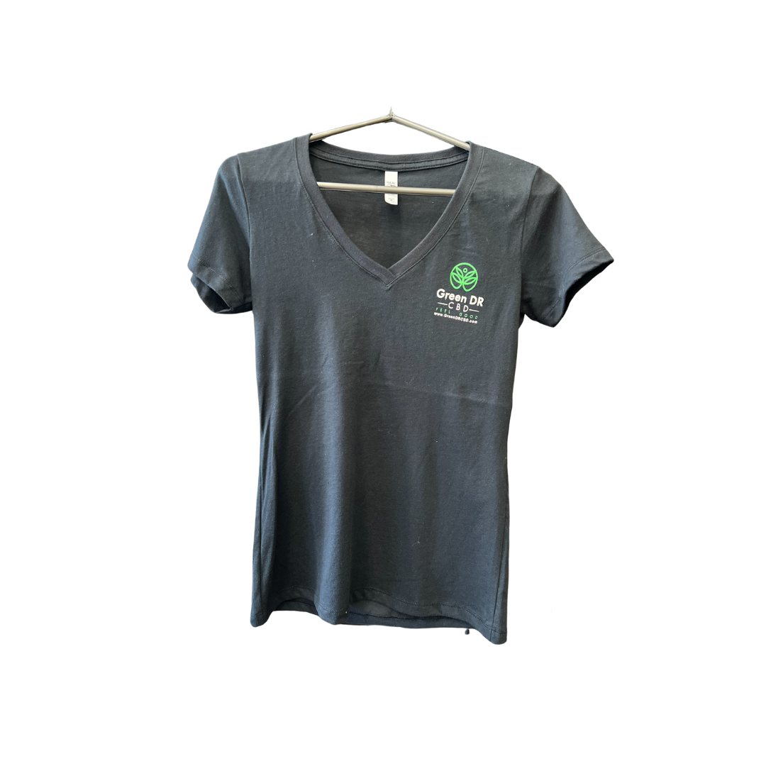 Green Dr. CBD Short Sleeve V-Neck - The Original Green DR CBD