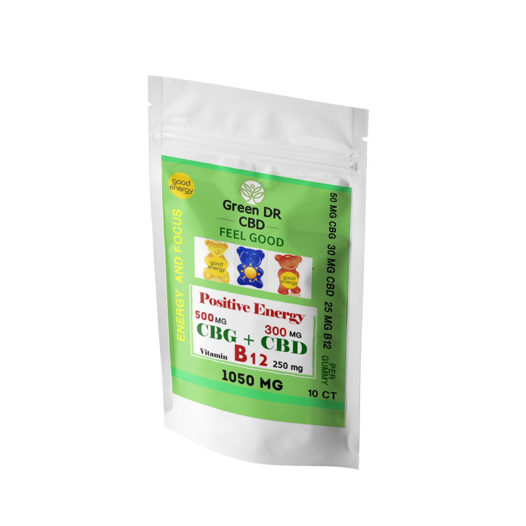 CBD Energy Gummy Bears - The Original Green DR CBD