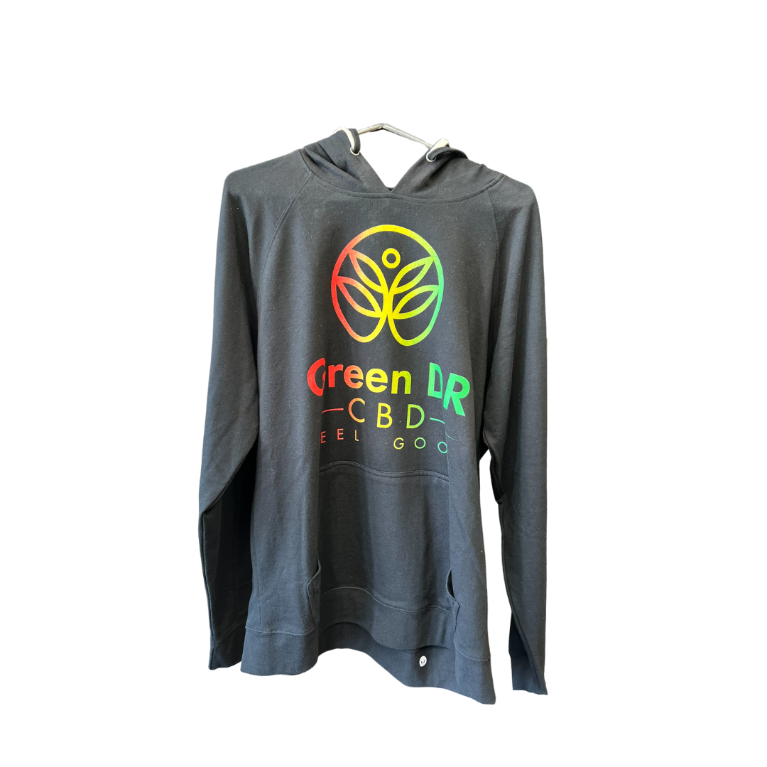 Black Rainbow Hoodie - The Original Green DR CBD