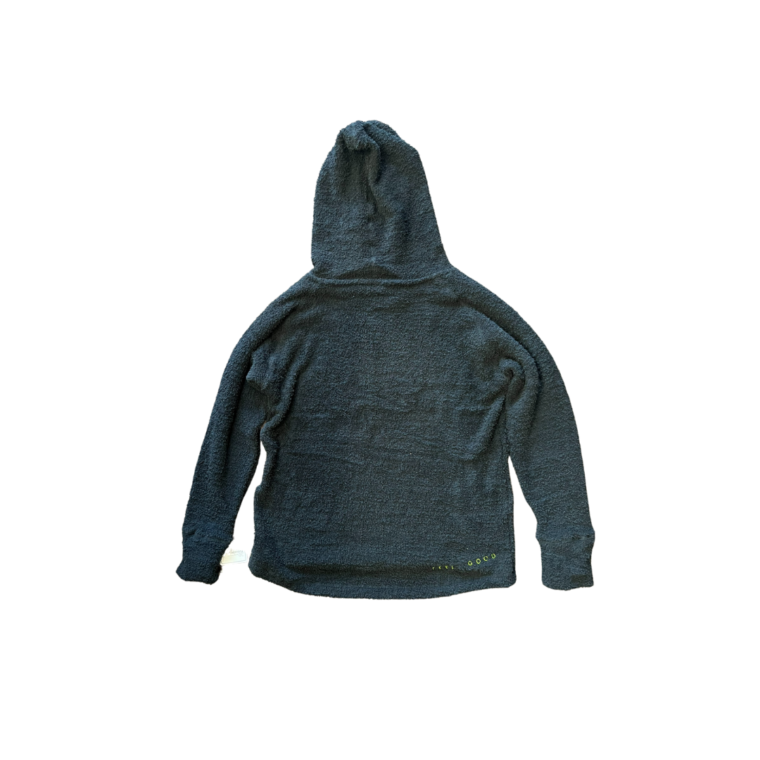 Fuzzy Black Pullover Hoodie - The Original Green DR CBD