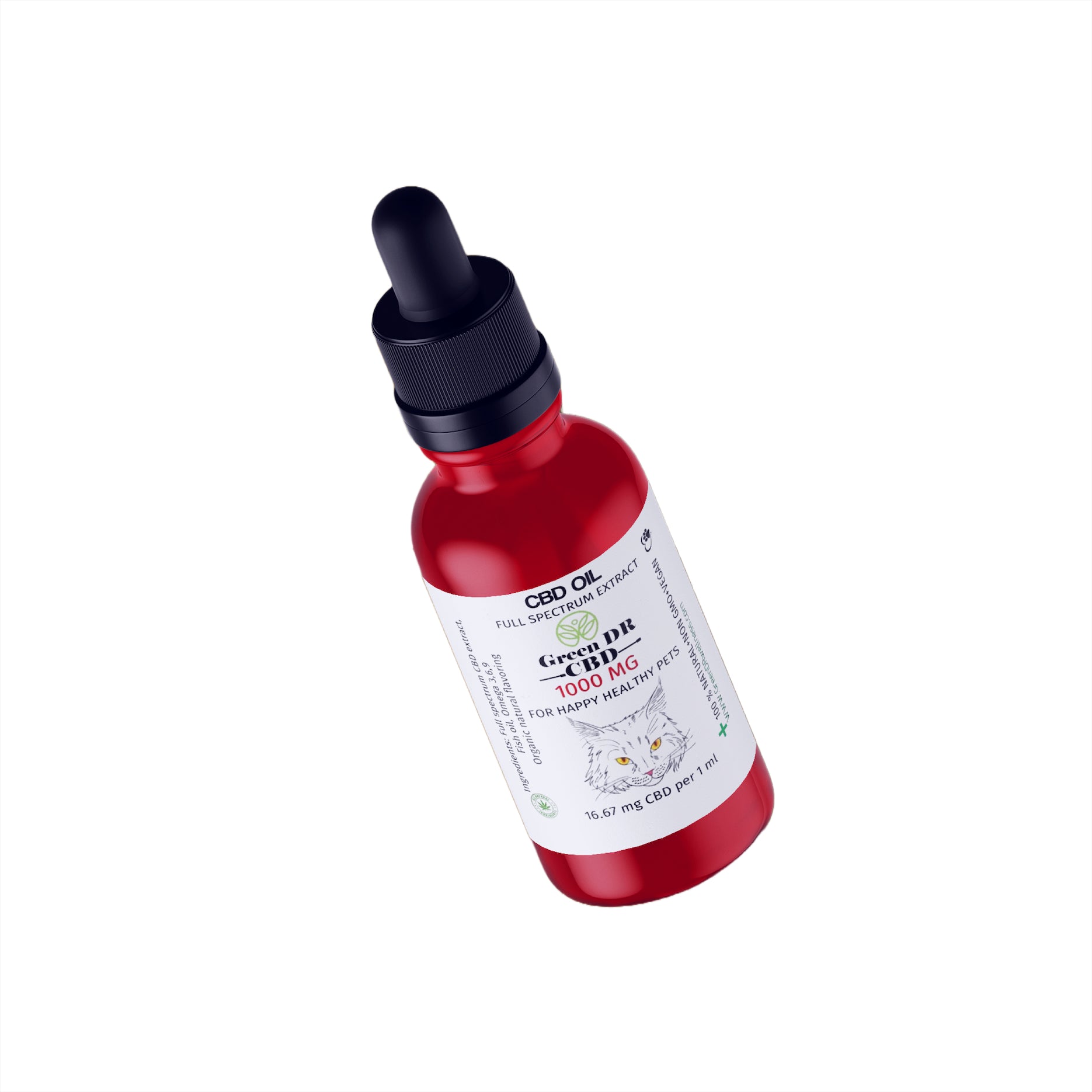 CBD Cat Tincture (1000 mg) - The Original Green DR CBD