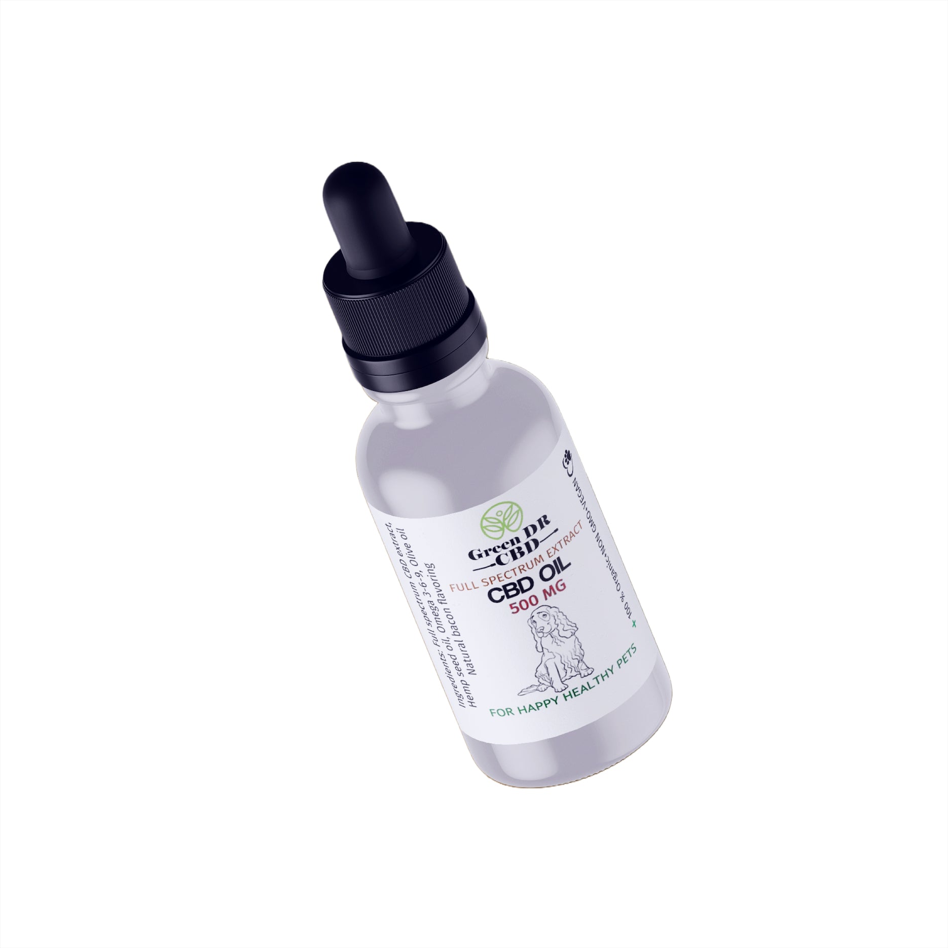 CBD Dog Tincture (500mg) - The Original Green DR CBD