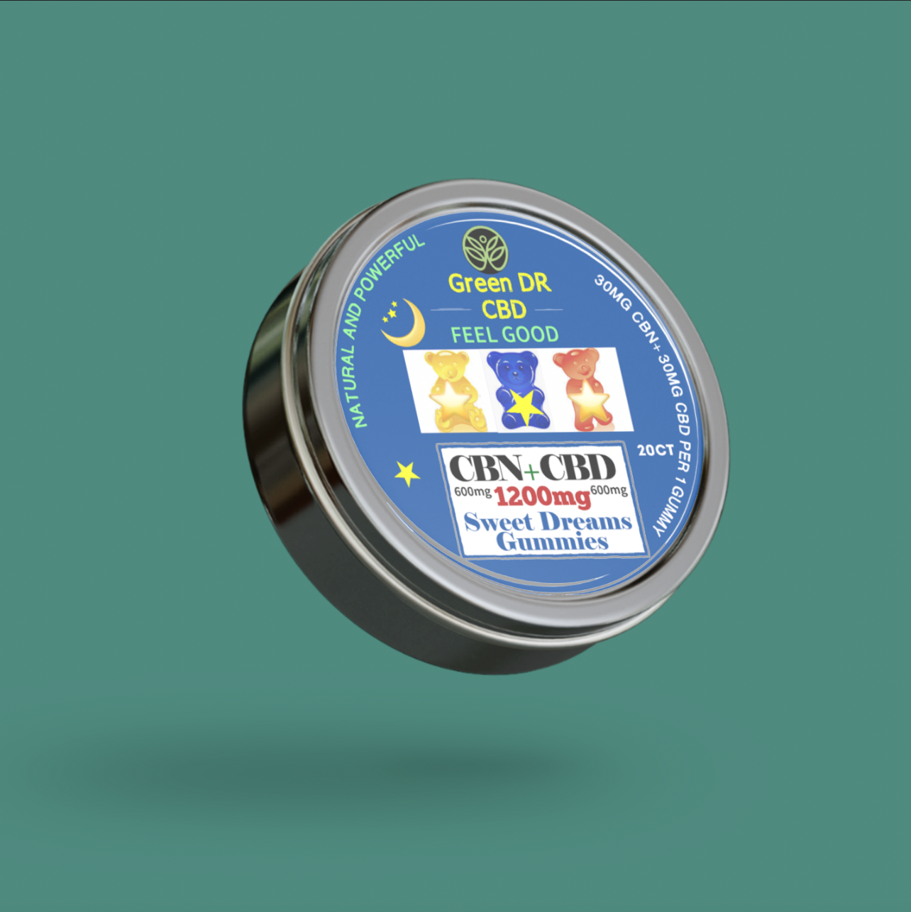CBN/CBD Sleep Sweet Dream Gummy Bears - The Original Green DR CBD