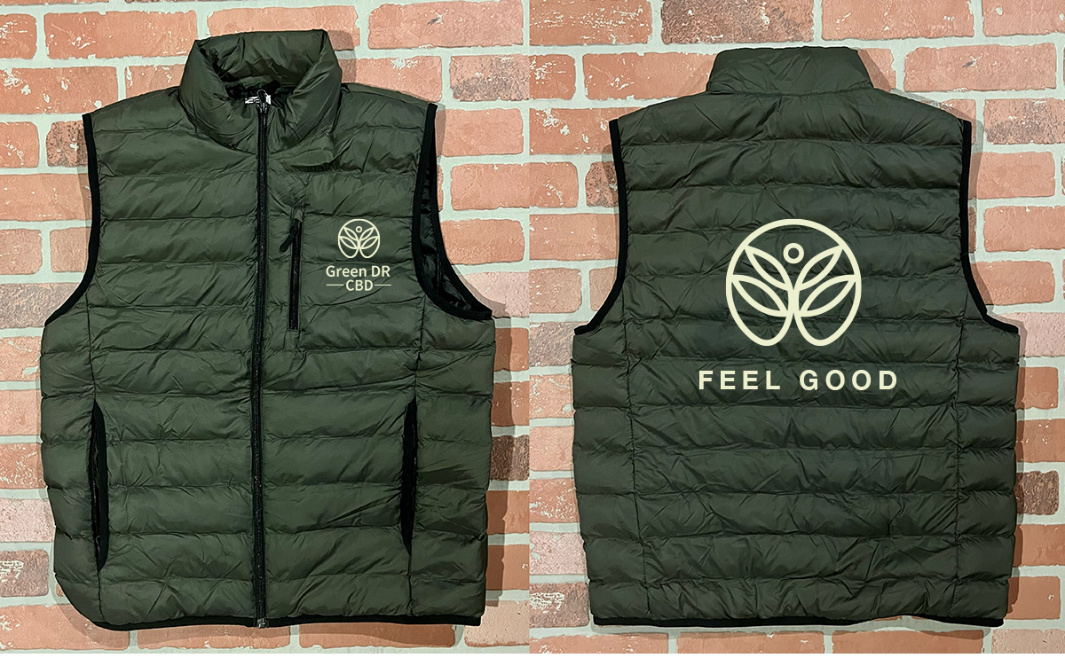 Puffy Vest - The Original Green DR CBD