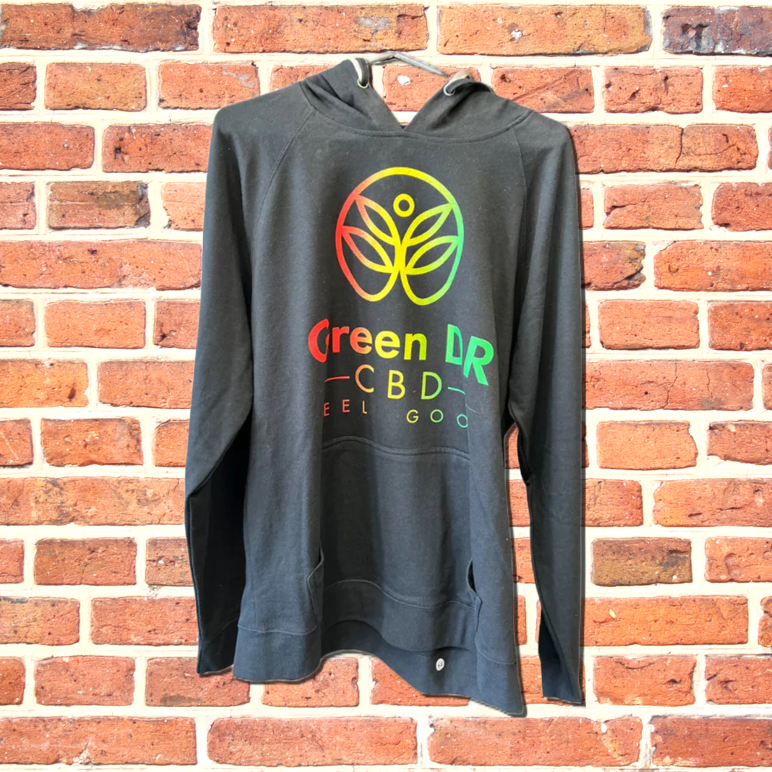 Black Rainbow Hoodie - The Original Green DR CBD