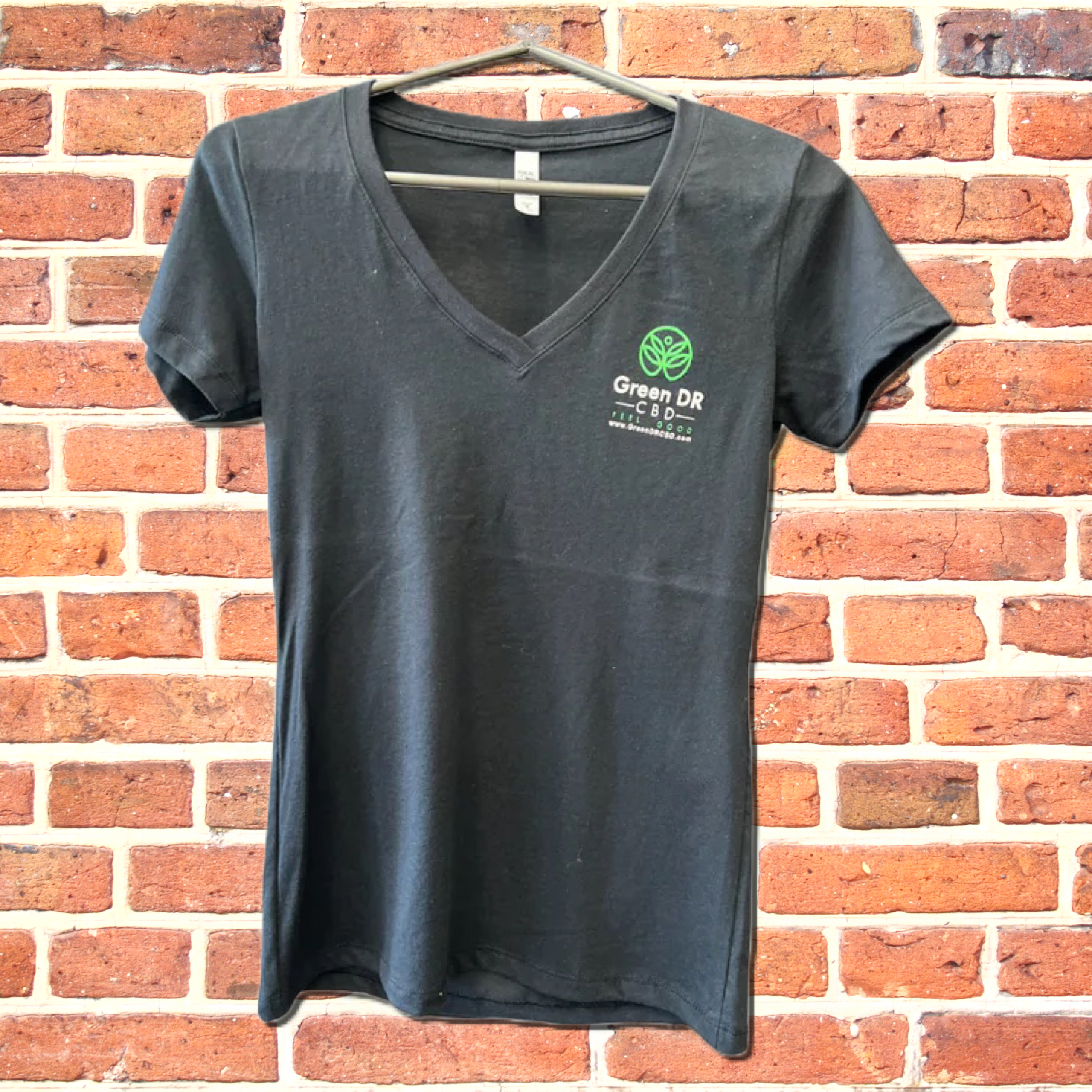 Green Dr. CBD Short Sleeve V-Neck - The Original Green DR CBD