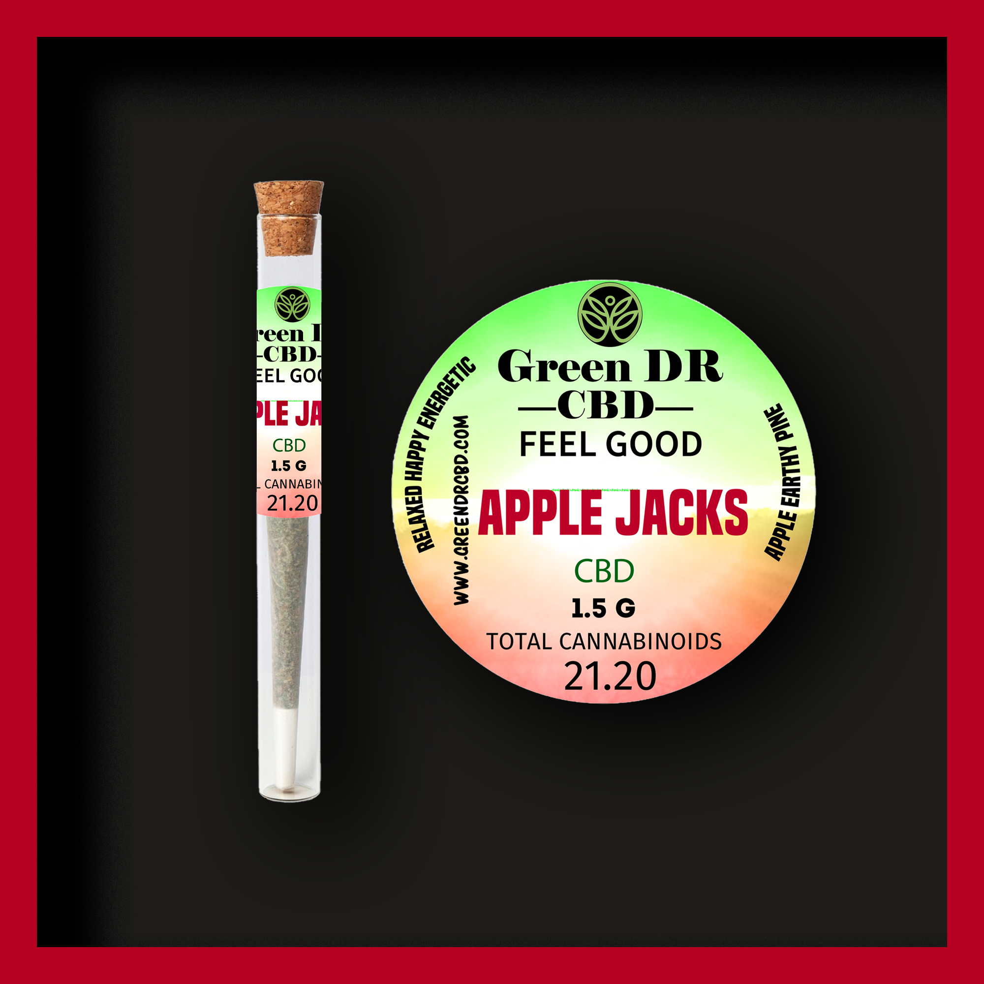 Full Spectrum CBD Pre-Rolls over 20 % of CBD 1.5 grams per pre-roll - The Original Green DR CBD