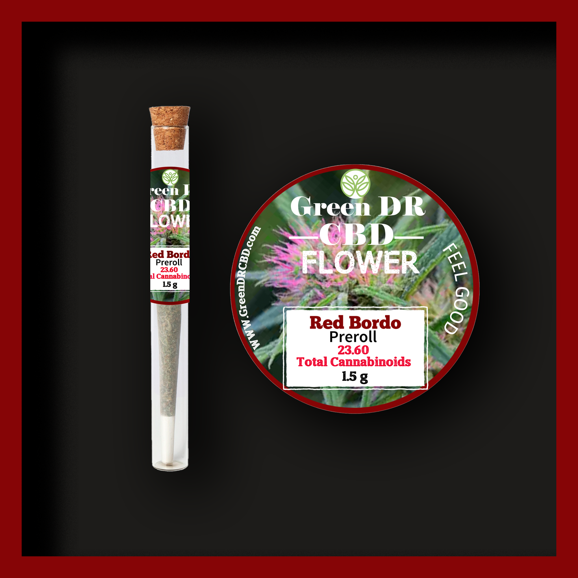 Full Spectrum CBD Pre-Rolls over 20 % of CBD 1.5 grams per pre-roll - The Original Green DR CBD