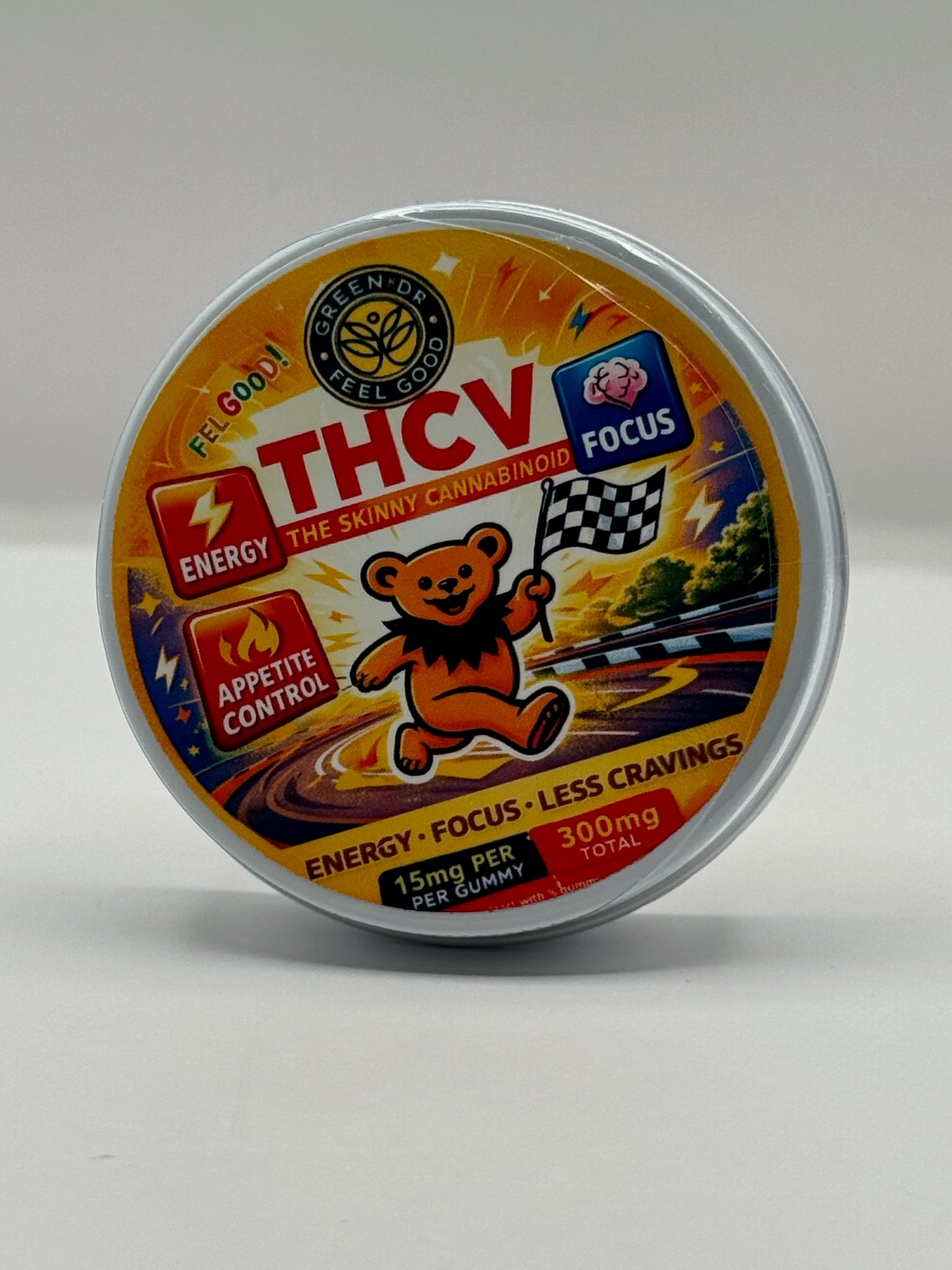 Green DR CBD THCV Reduce Cravings Weight Loss Gummies For Energy Focus and Appetite Control