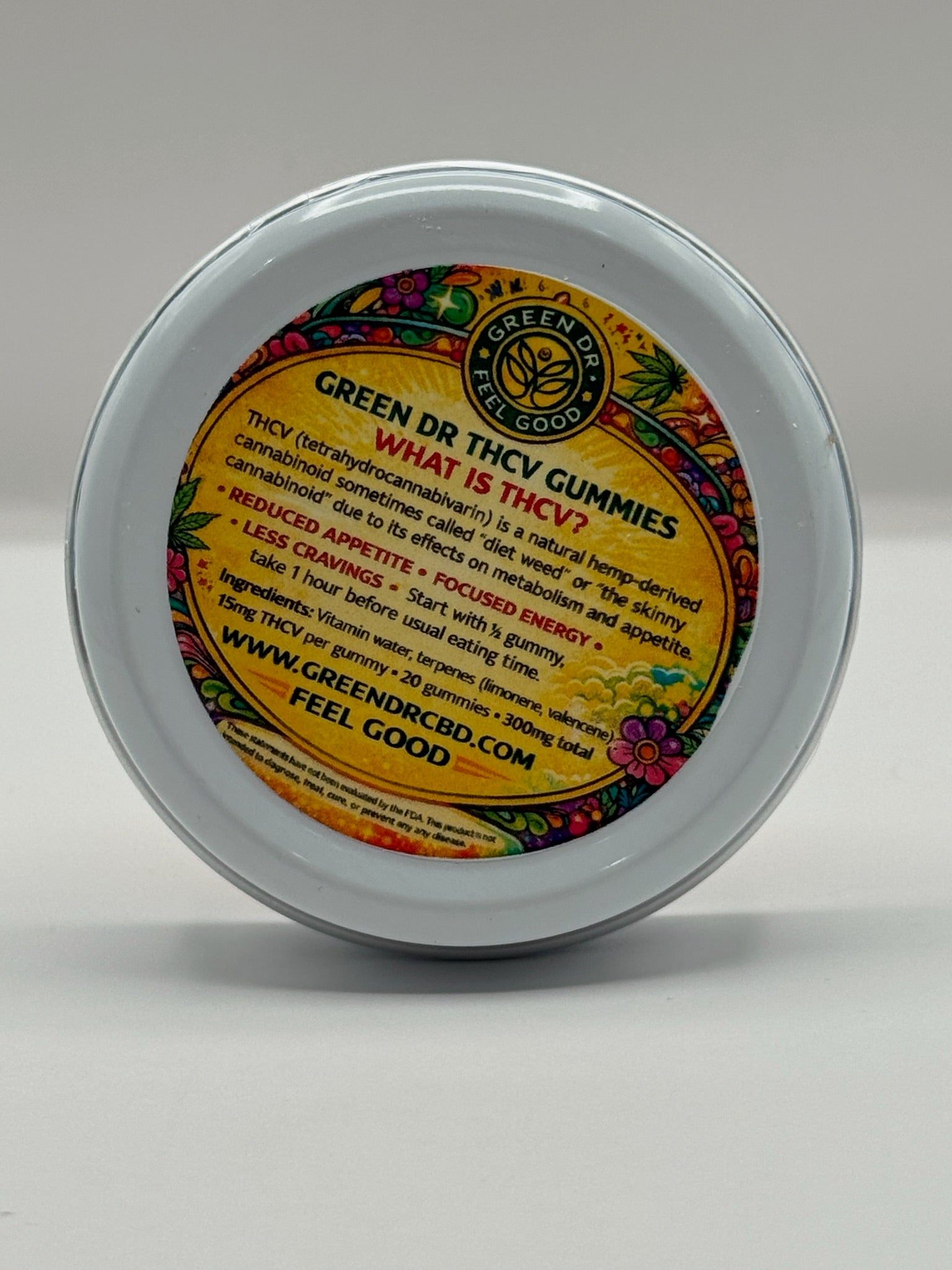 Green DR CBD THCV Reduce Cravings Weight Loss Gummies For Energy Focus and Appetite Control
