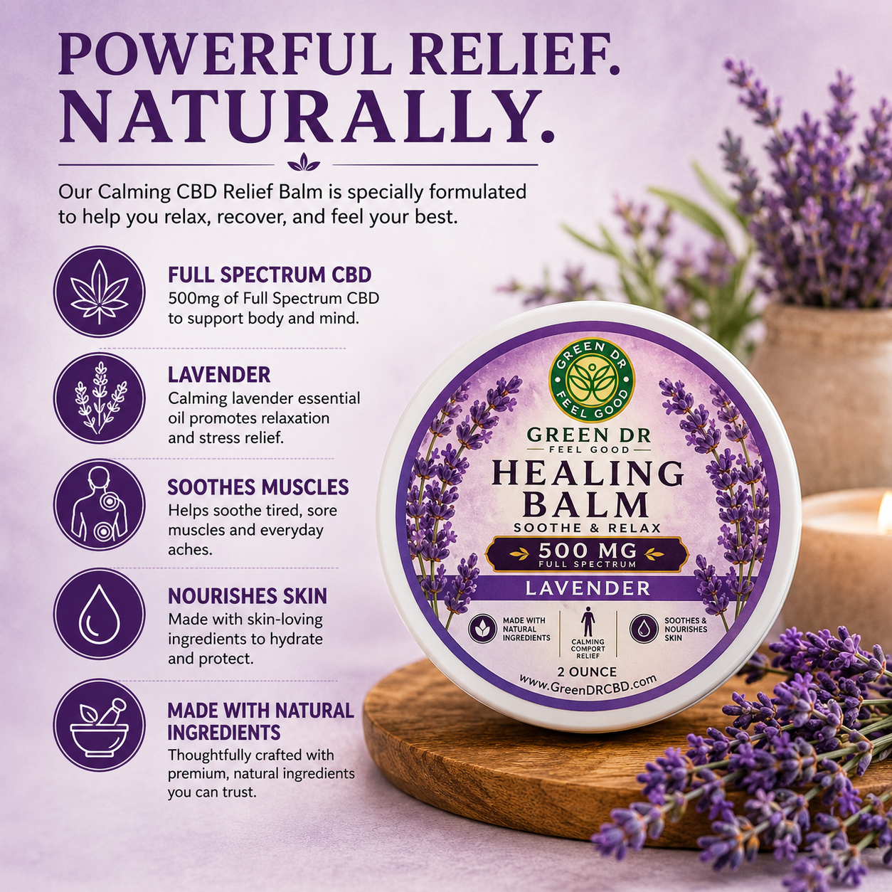 CBD Topical Salve with Lavender Essential Oil