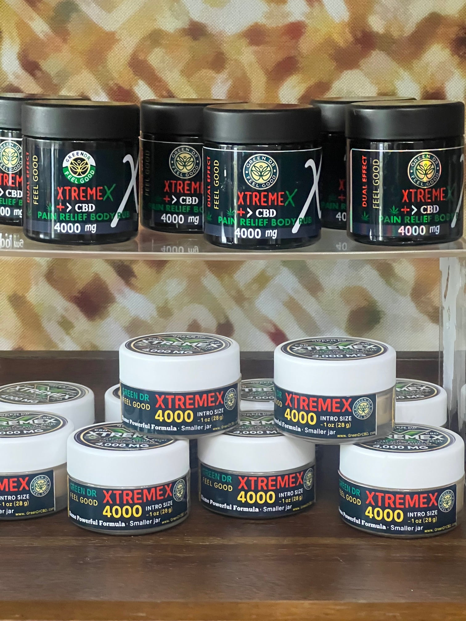 Green DR Feel good XtremeX 4000mg  CBD Pain Relief Balm- Intro size 1 oz jar