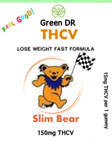 Best THCV gummies for  weight loss Green DR SLIM BEAR 15mg THCV per gummy