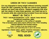 Best THCV gummies for weight loss & Energy Green DR SLIM BEAR 15mg THCV per gummy