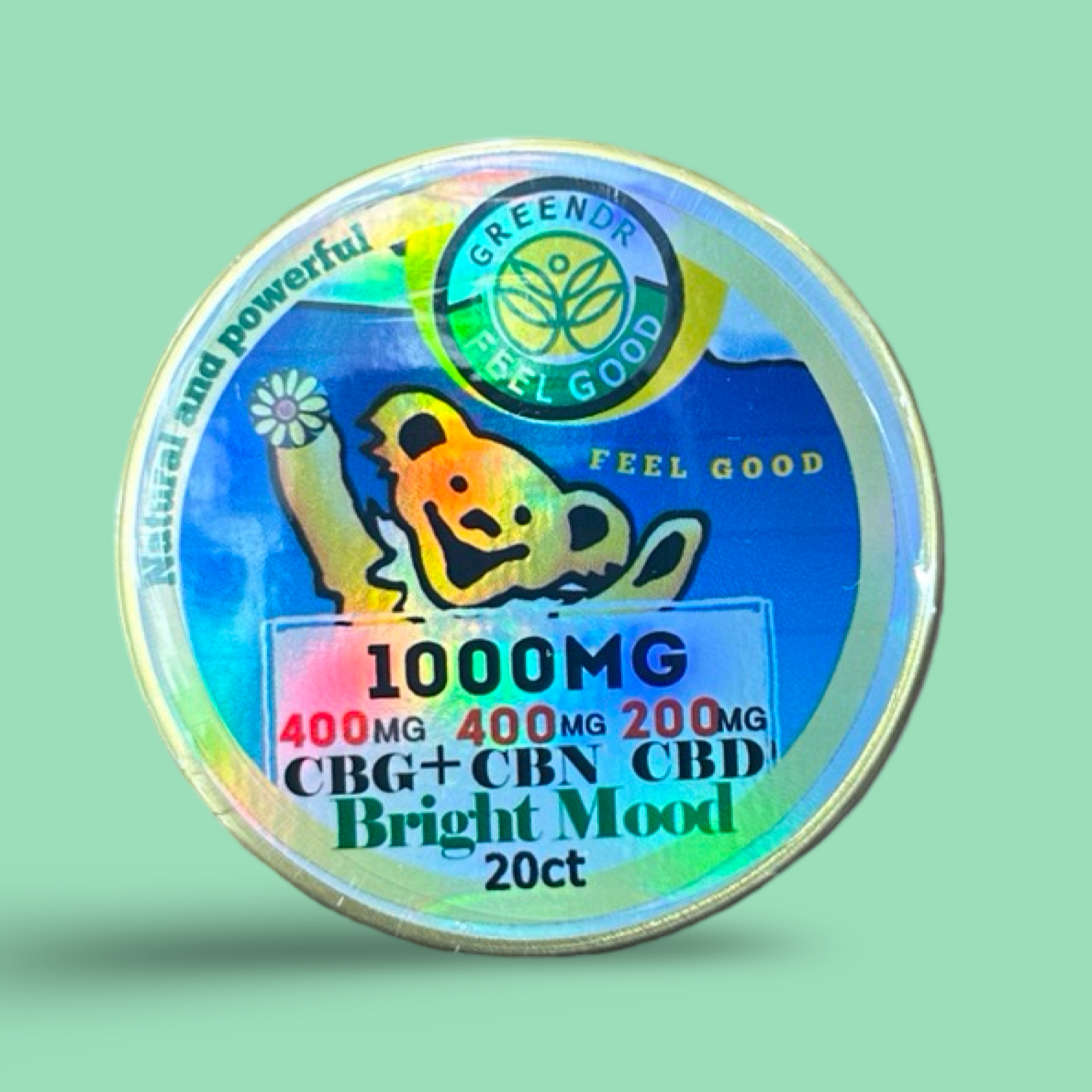 CBD CBG CBN  Bright Mood Trifecta Gummy Bears - The Original Green DR CBD