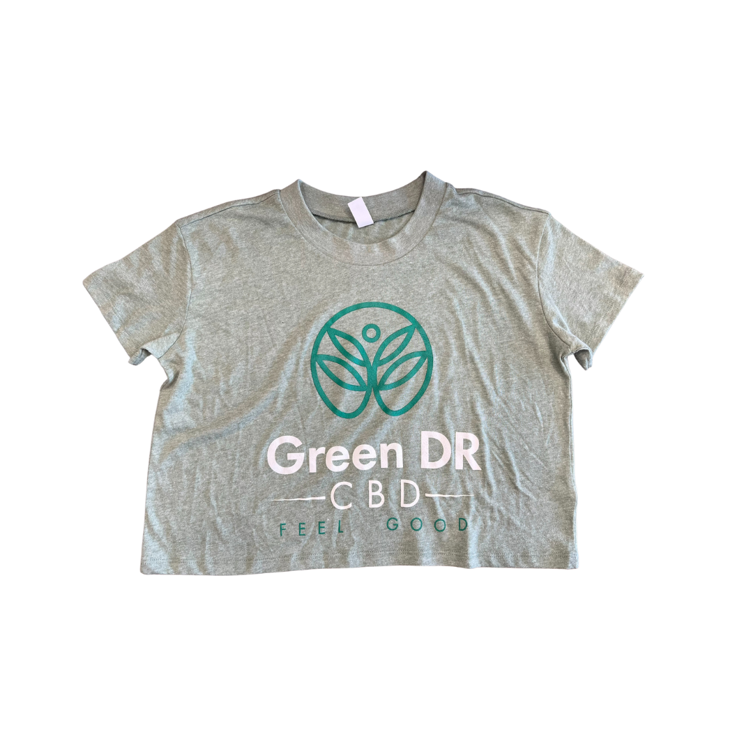 Green Dr. CBD Heather Green Crop-Top - The Original Green DR CBD