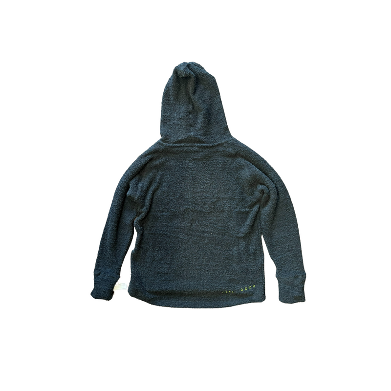 Fuzzy Black Pullover Hoodie