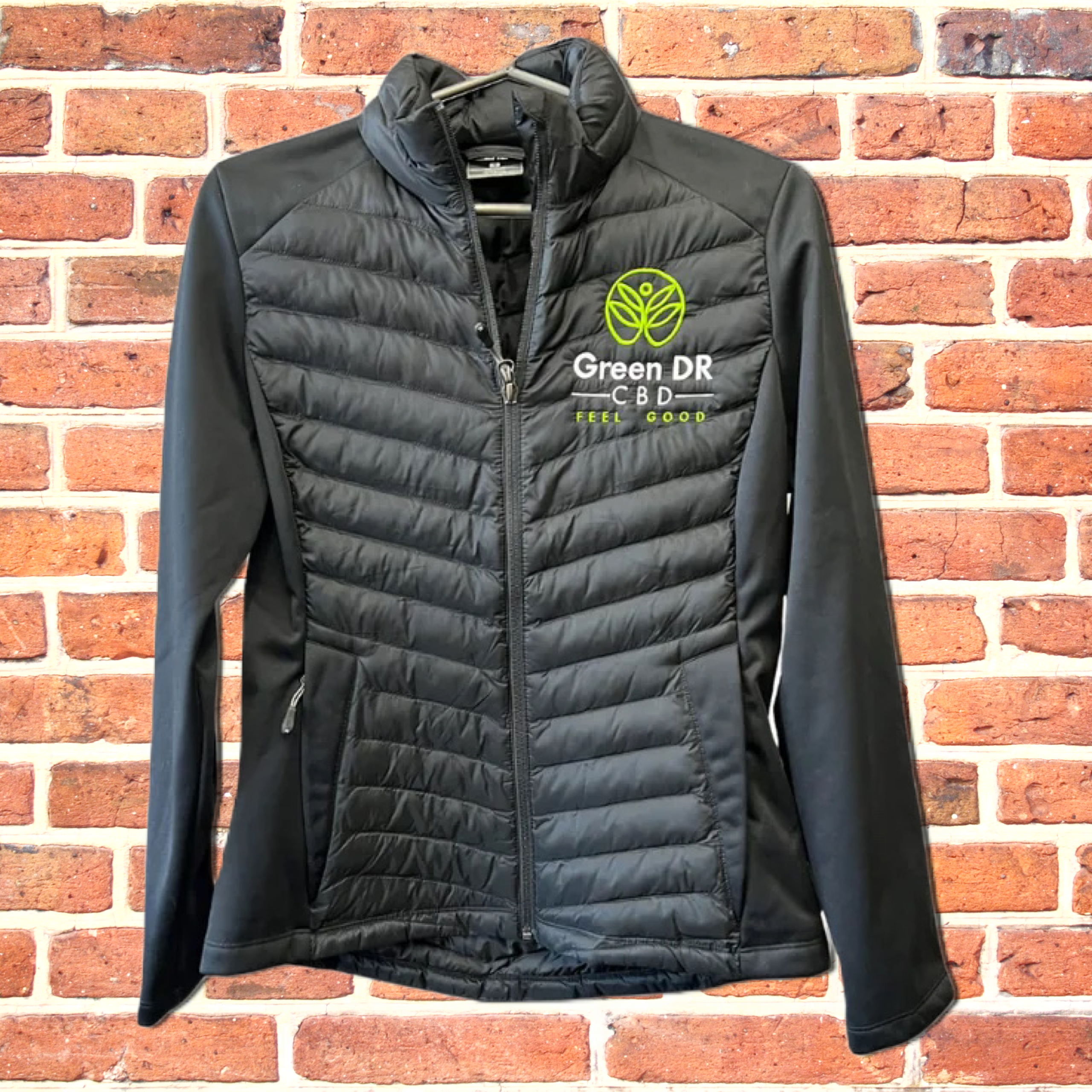 Embroidered Jacket with Puffy Vest - The Original Green DR CBD